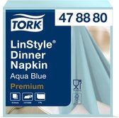 Dinnerservetten  LinStyle® 1/4-vouw 1-laags 50st aquablauw 478880 | 240 stuks
