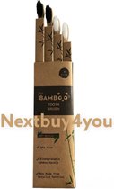 4 Stuks Tandenborstel van bamboe | Tooth Brush bamboo- Zero Waste - Vegan - ECO