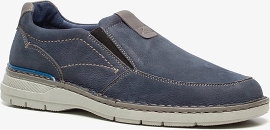 Hush Puppies leren heren instappers Blauw Maat 44 Echt leer Uitneembare zool bol