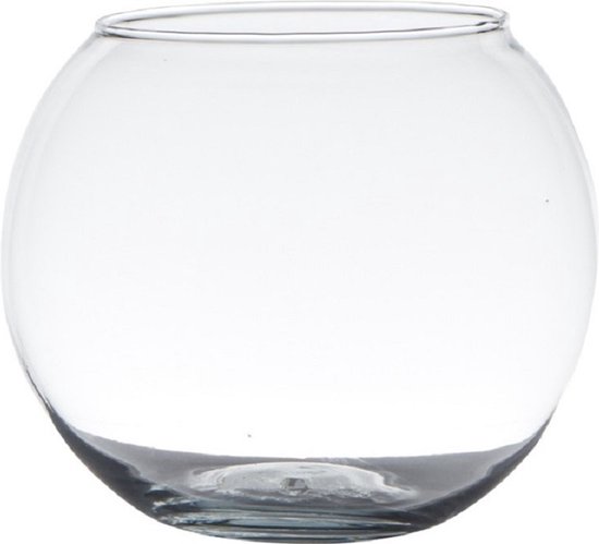Hakbijl glas - Transparante kaarsenhouder/waxinelichtjes houder 7 x 9 cm