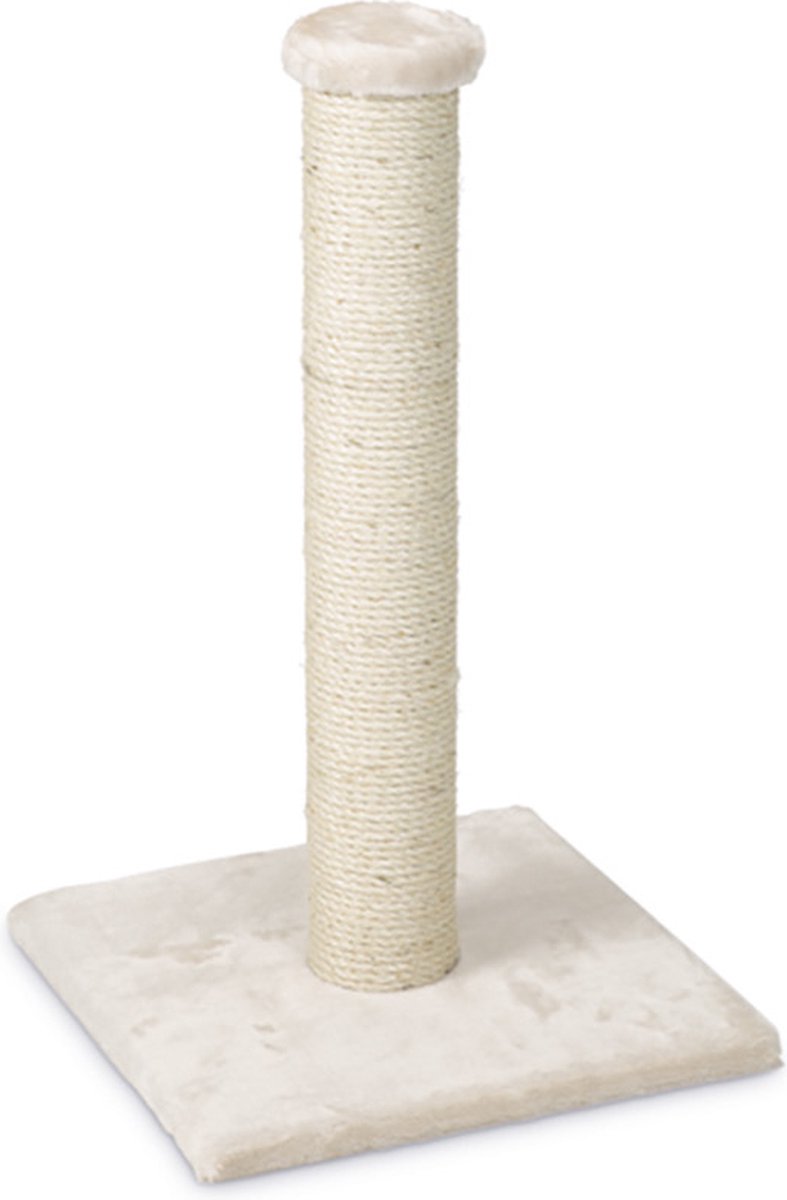 Beeztees Gina - Krabpaal - Stof - Beige - 34x34x60cm