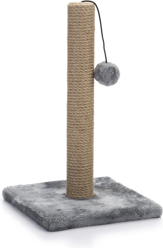 Beeztees Kali - Krabpaal - Grijs - 25x25x42 cm
