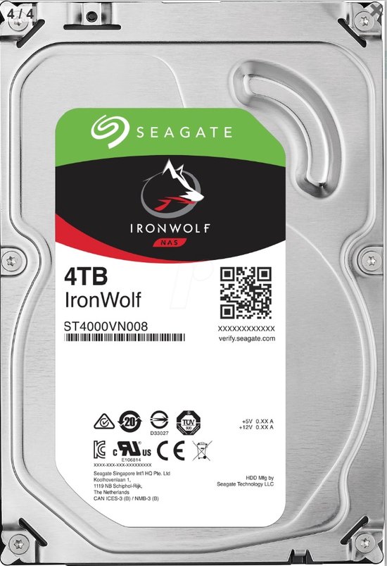 Seagate IronWolf - Interne harde schijf - 4 TB | bol.com
