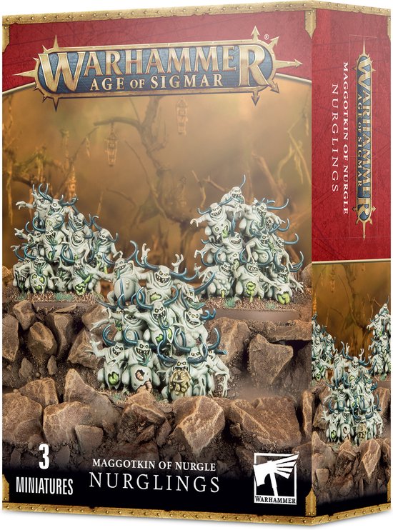 Afbeelding van het spel Age of Sigmar/Warhammer 40.000 Daemons of Nurgle Nurglings