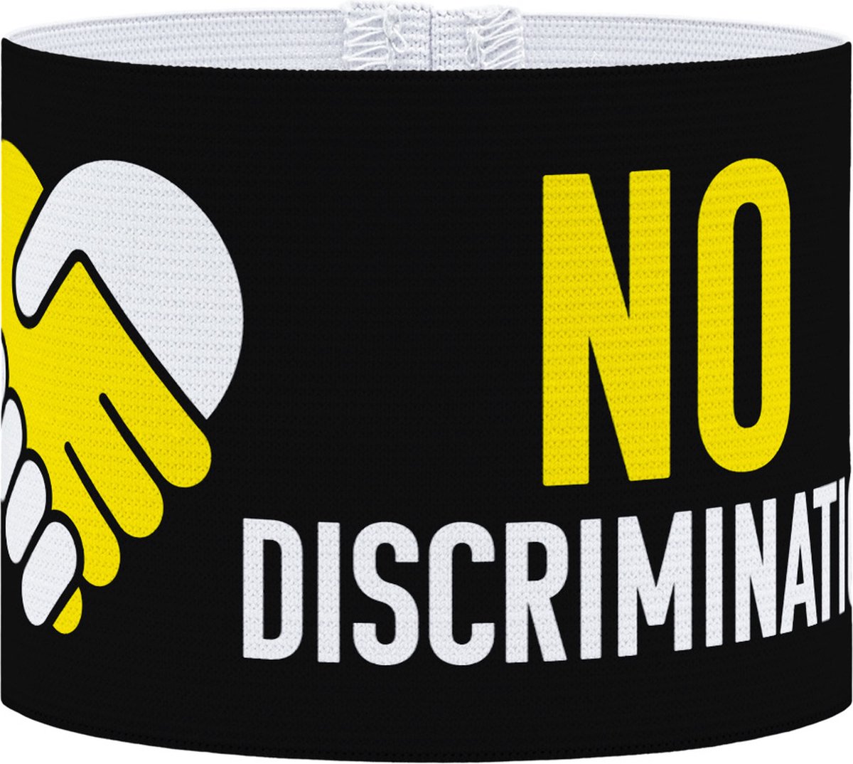 Aanvoerdersband - NO Discrimination - Zwart/Wit - M