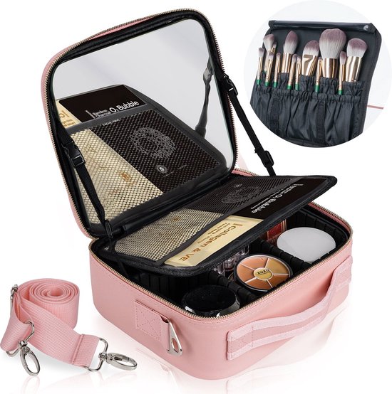 MAKE UP KOFFER - Beautycase - Make Up Koffer Spiegel – Organizer,  Beautycase &... | bol.com