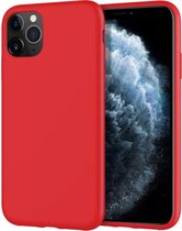 Iphone 11 Pro Max hoesje - siliconen case - telefoonhoesje - rood