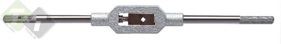 Verstelbaar wringijzer met een grip van 130mm, zilverkleurig metaal.