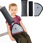 Rovtop 3 coussins de ceinture de sécurité pour enfant, ceinture de sécurité pour voiture, coussin d'épaule, coussin de ceinture, coussin de protection, amovible et lavable, coussin de voyage, sacs de ceinture confortables