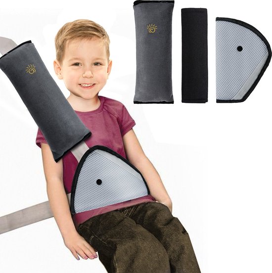 Rovtop 3 coussins de ceinture de sécurité pour enfant, ceinture de