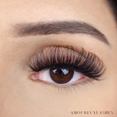 Nep wimpers Russisch volume- Rosa wimperextension russian lashes