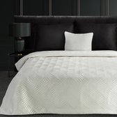 Oneiro’s luxe BLANCA Type 2 - A Beddensprei Wit - 280x260 cm – bedsprei 2 persoons - beige – beddengoed – slaapkamer – spreien – dekens – wonen – slapen