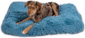 Jack and Vanilla Bubble Dog Bed - Coussin bleu pour chien - Lit pour chien JV - pétrole - 90 x 60 cm