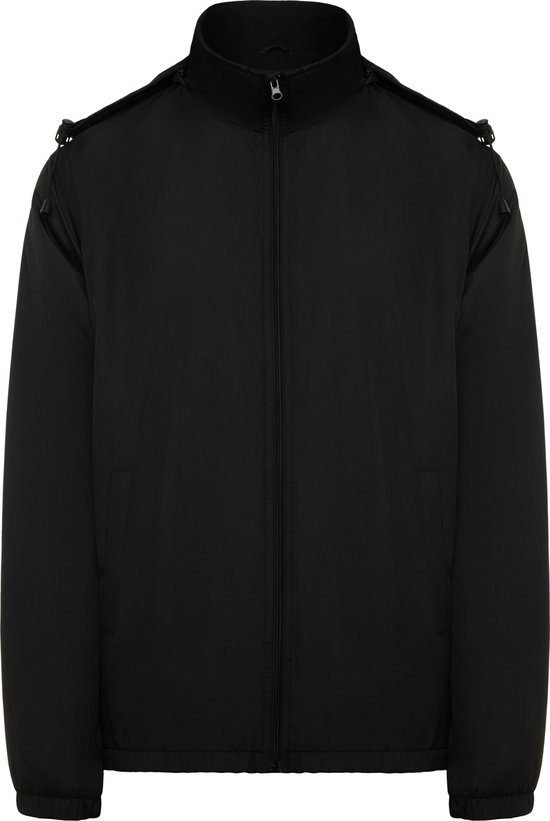 Zwarte lichtgewicht waterafstotende jas maat M, merk Roly Makalu