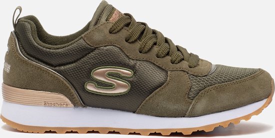 Sneakers Femme Skechers Retros Og 85 Goldn Gurl - Olive - Taille 40
