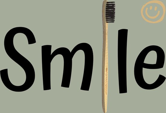 Bamboe Tandenborstel | Set van 1| Zacht/medium voor gevoelige tandvlees|Biologisch afbreekbaar| 100% organic |