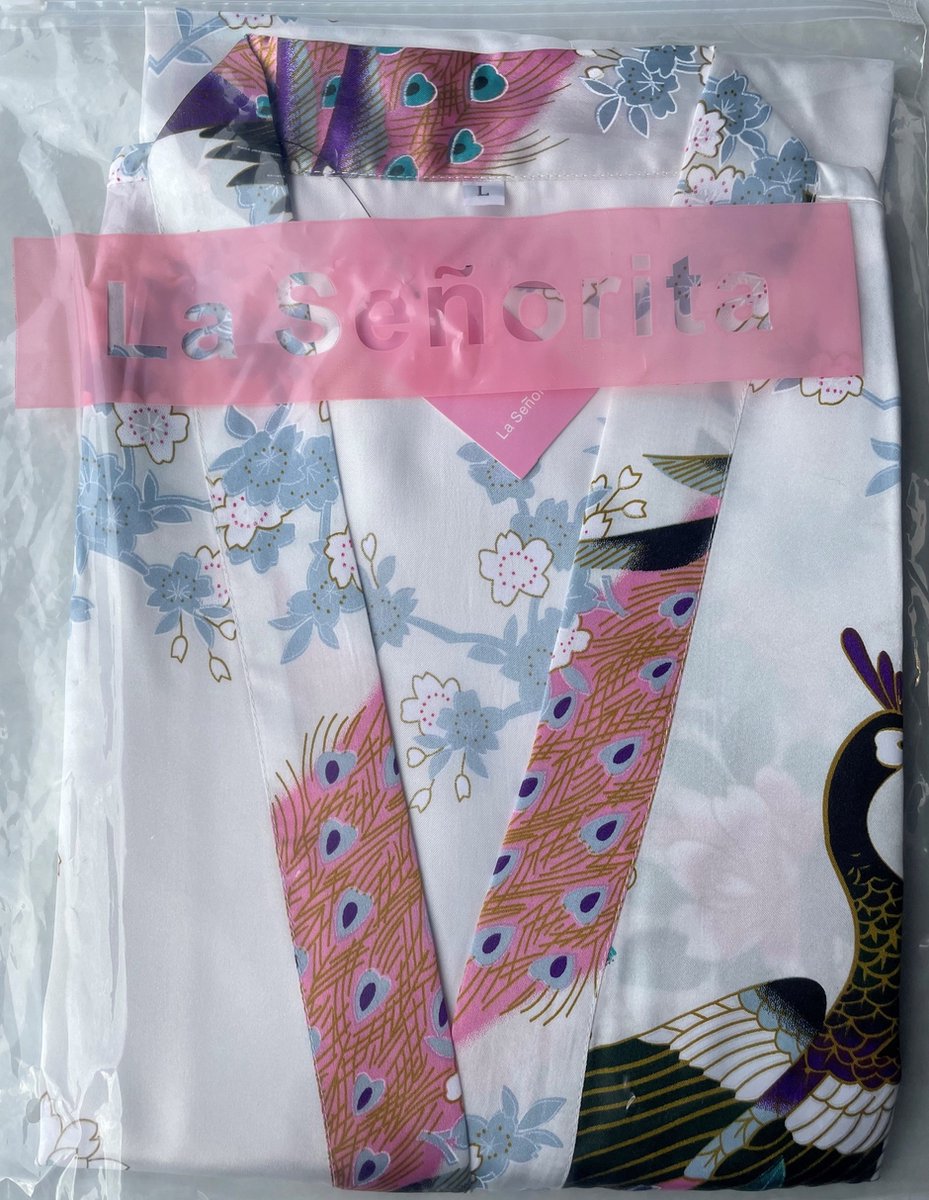 luxe dames overslag kimono 'floral bloom