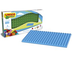 Unico Bouwplaten - dubbelzijdig - 2 stuks - XL | Geschikt voor Duplo