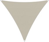 Compleet pakket: Umbrosa Ingenua schaduwdoek driehoek 5x5x5 m solidum canvas met bestigingsset en buitendoekreiniger