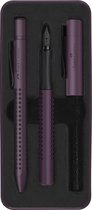 Stylo bille et stylo plume Faber-Castell - Grip Berry - dans coffret cadeau - FC-201530