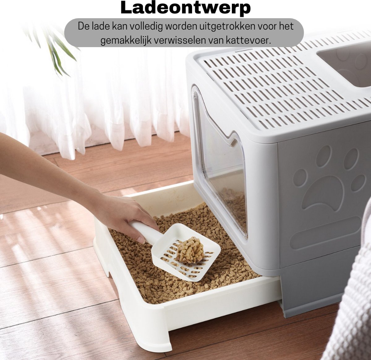 Bolture Automatische Kattenbak Kattenbak Zelfreinigend Zelfreinigende Kattenbak bol