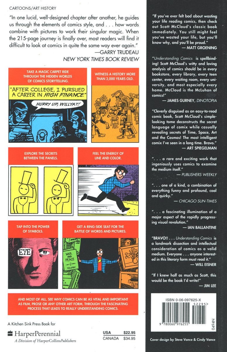 Understanding Comics - back cover