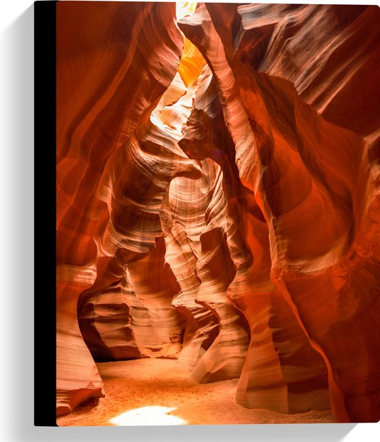WallClassics - Canvas  - Antelope Canyon Gang in Ravijn - 30x40 cm Foto op Canvas Schilderij (Wanddecoratie op Canvas)