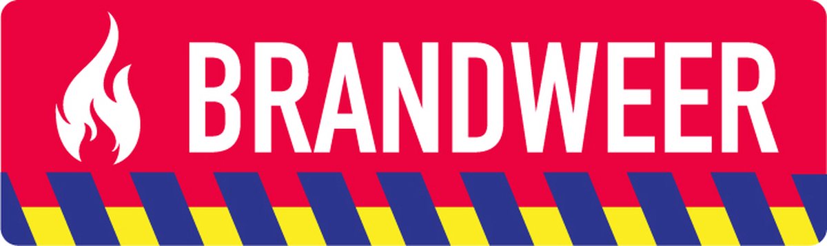 Sticker - Brandweer - 40x13cm