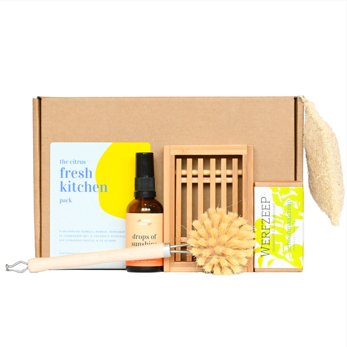 Groeikruid® gift box | The Citrus Fresh Kitchen Pack | duurzaam, natuurlijk en vegan | cadeau | gift set | geschenkset keuken