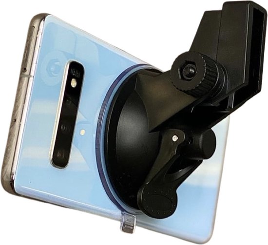 Universele Telefoonhouder 360° Draaibaar voor Vliegtuig / Koffer Zwart