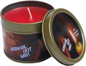 Hot Wax Massagekaars In Blik - Rood - Warme Massageolie - 100% Natuurlijke Oliën