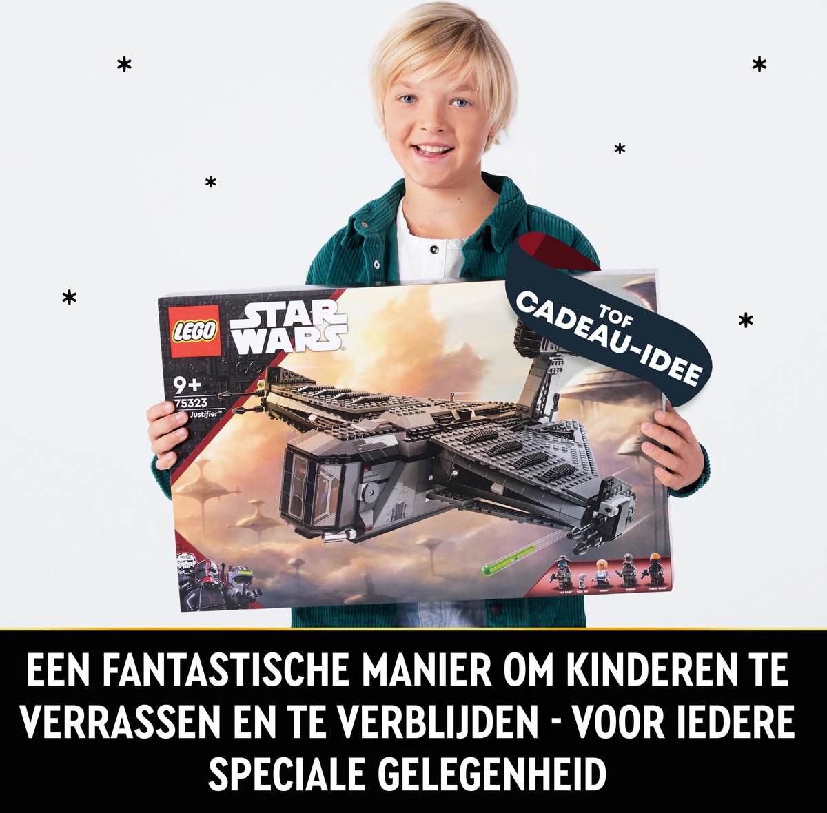 LEGO 75323 Star Wars Le Justifier, Jouet Vaisseau Spatial, avec Figurine de  Droïde, 4 Figurines, The Bad Batch, Enfants 9 Ans - Cdiscount Jeux - Jouets