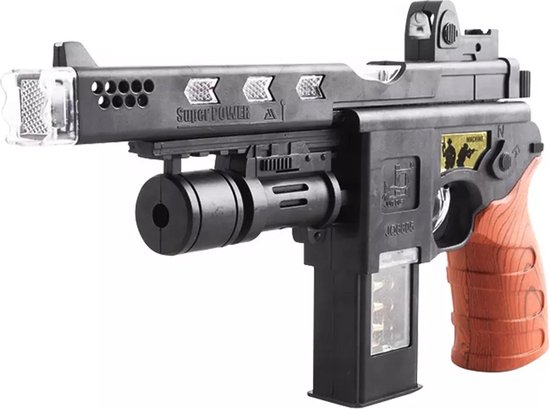 Speelgoed pistool met licht, schiet geluid, vibratie -Kiparis Future War  machine... | bol.com