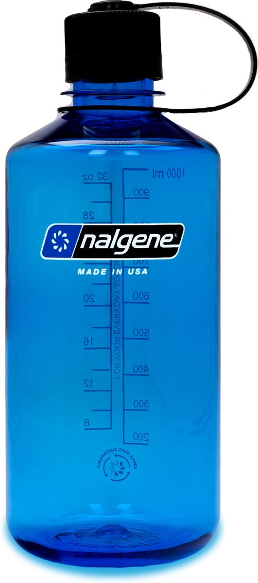 Nalgene Narrow-Mouth Bottle - drinkfles - 32oz - BPA free - SUSTAIN - Slate