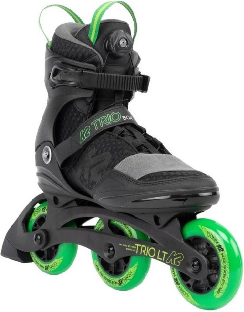 K2 Trio LT 100 Boa Inline Skate 12.5 47 Zwart