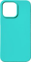 Casemania Hoesje Geschikt voor Apple iPhone 14 Pro Max Turquoise - Extra Stevig Siliconen Back Cover