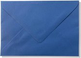 Enveloppes Luxe - Blauw - 50 pièces - C6 - 162x114mm - 110grms