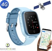 WatchToCare® WTC31 K - Smartwatch Kinderen - GPS tracker - GPS Horloge Kind - Camera - Take Off Alarm - Inc. Lebara Simkaart met €5,-- te goed - Screen protector - Stylus - 4G - Géén Abonnement nodig - Incl Laadadapter - Blue