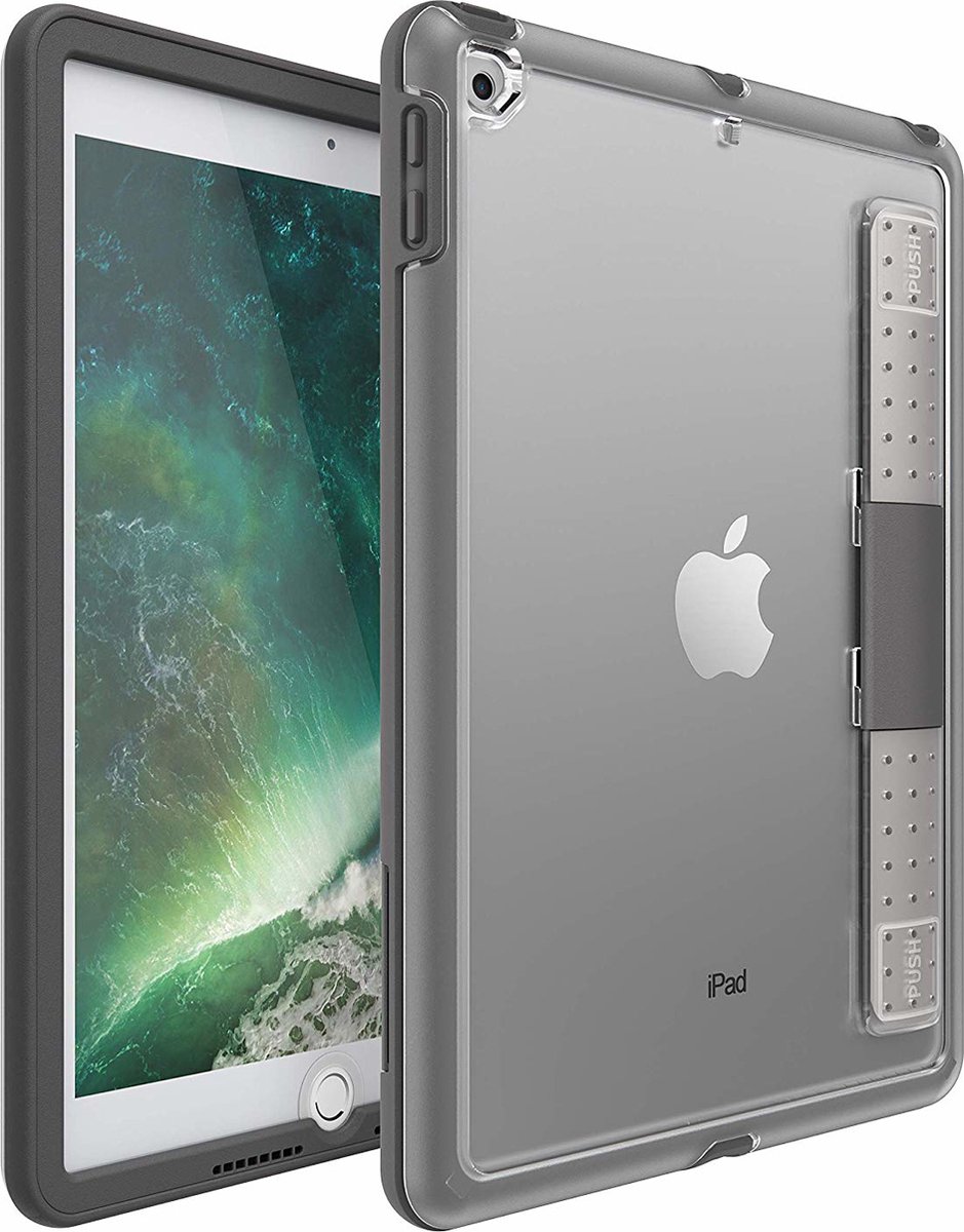 Apple iPad 5 9.7 (2017) Hoes - Otterbox - Unlimited Serie - Hard Kunststof Backcover - Zwart - Hoes Geschikt Voor Apple iPad 5 9.7 (2017)