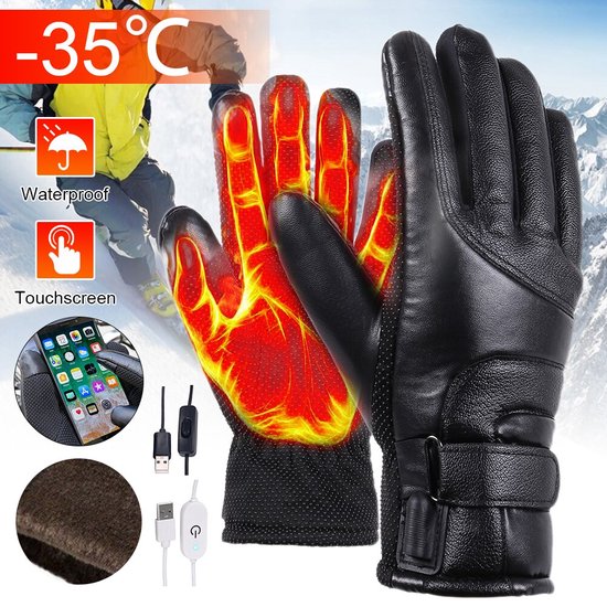 THA Verwarmde handschoenen Met oplaadbare accu Met USB Snoertje Elektrische...