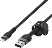 Belkin Boost Charge braided - Telefoniekabel - USB-A naar iPhone Lightning - 3m - Zwart