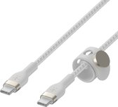 Belkin Boost-Up Charge - Telefoniekabel -  Braided  USB-C to USB-C 2.0 - 1m - Wit