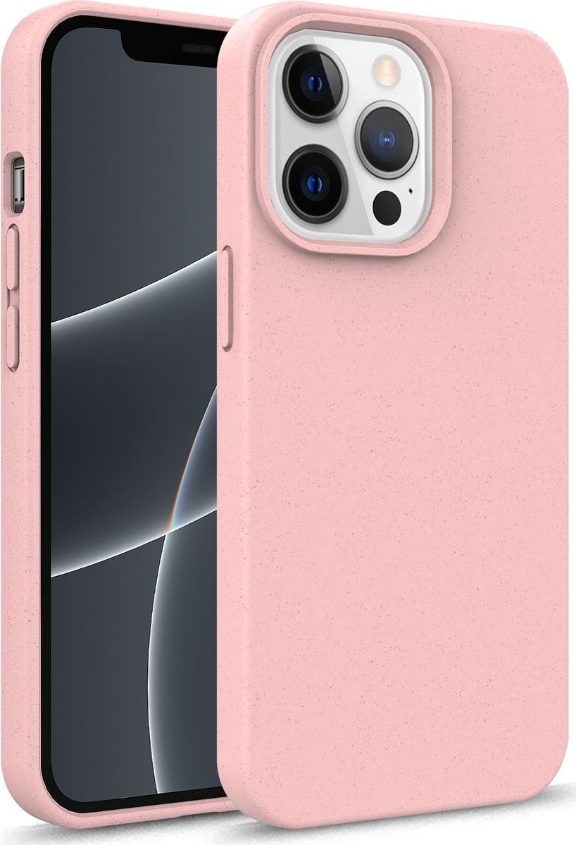 Mobigear Hoesje geschikt voor Apple iPhone 14 Telefoonhoesje Eco Friendly | Mobigear Bio Backcover | iPhone 14 Case | Back Cover - Roze