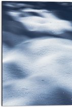 WallClassics - Dibond - Close up van Sneeuw - 50x75 cm Foto op Aluminium (Met Ophangsysteem)