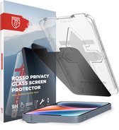 Rosso Privacy Screen Protector Geschikt voor de Apple iPhone 14 - 9H Gehard Glas - Met Installatietray - Case Friendly Tempered Glass - Anti Spy - Eenvoudige Installatie