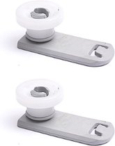Lave-vaisselle à roulettes 2pcs - support avec roulette pour tiroir à couverts - convient au lave-vaisselle Miele - 7649011