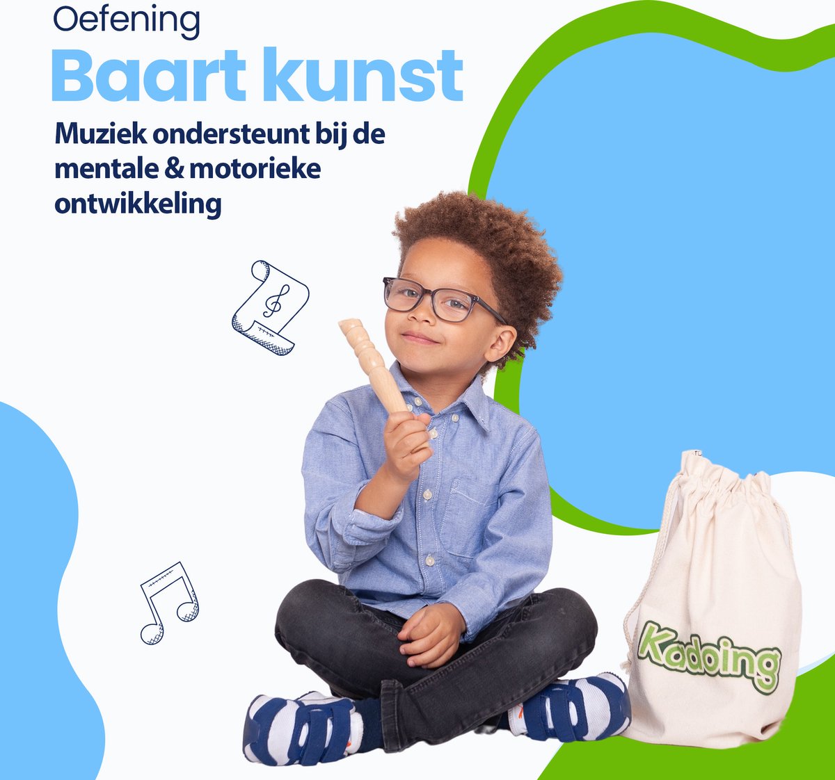 Kadoing 18-delige Muziekinstrumenten Set - Montessori Speelgoed voor Kinderen - Houten Muziekset — afbeelding 7