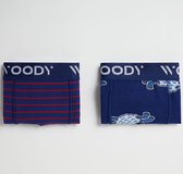 Woody boxers jongens - schaap - blauw - 222-1-CLD-Z/059 - maat 116