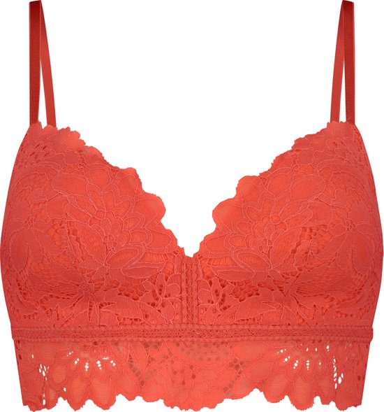 Hunkemöller Dames Lingerie Voorgevormde longline bh zonder beugel Shiloh - Rood