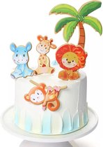 Animal Safari Cake Taart Cupcake Toppers Decoratie